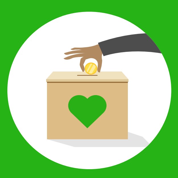 Charity donation box art